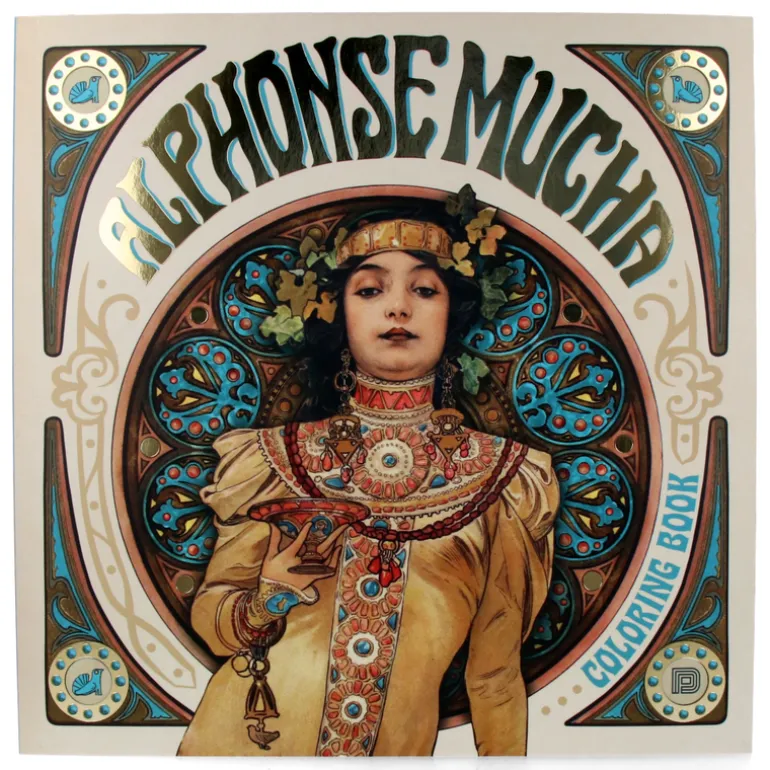 Alphonse Mucha Coloring Book