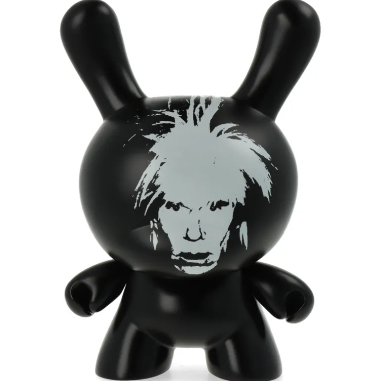 Andy Warhol Fright Wig Self-Portrait 8" Masterpiece Dunny - Monochrome Edition