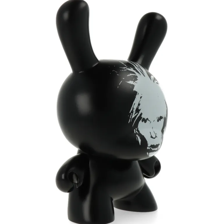 Andy Warhol Fright Wig Self-Portrait 8" Masterpiece Dunny - Monochrome Edition