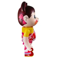 1000% Bearbrick BAPE × Pekochan (Pink)