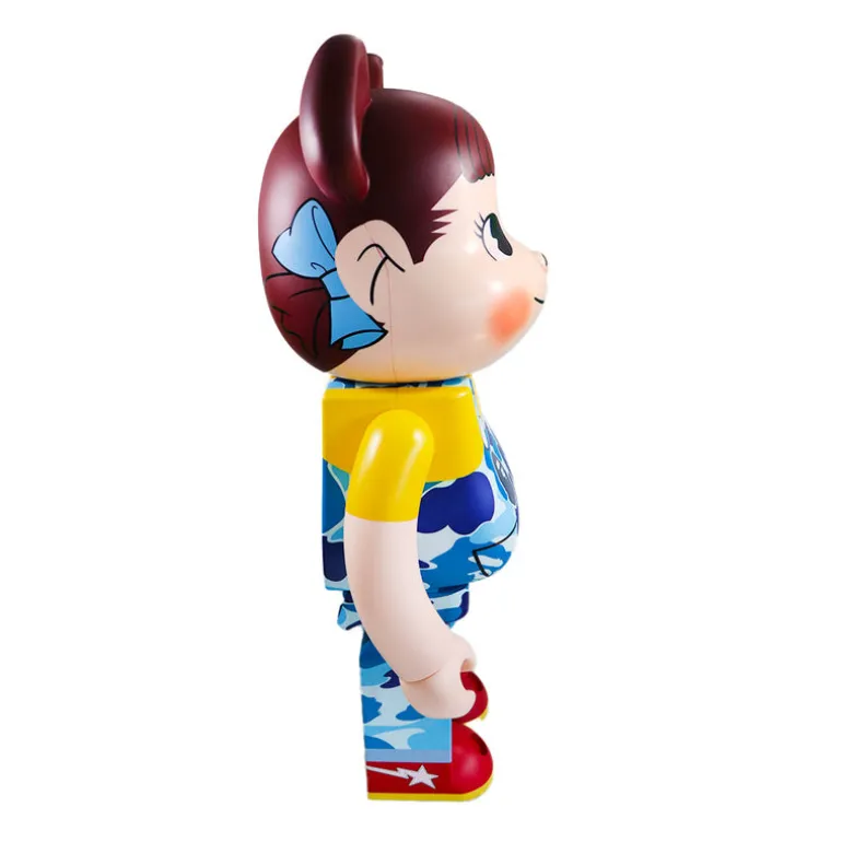 1000% Bearbrick Bape × Pekochan (Blau)