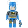 400% + 100% Bearbrick Batman Dark Knight (TDKR Blue Ver.)