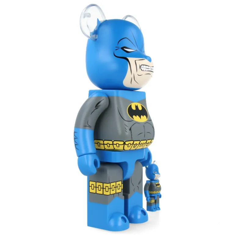 400% + 100% Bearbrick Batman Dark Knight (TDKR Blue Ver.)