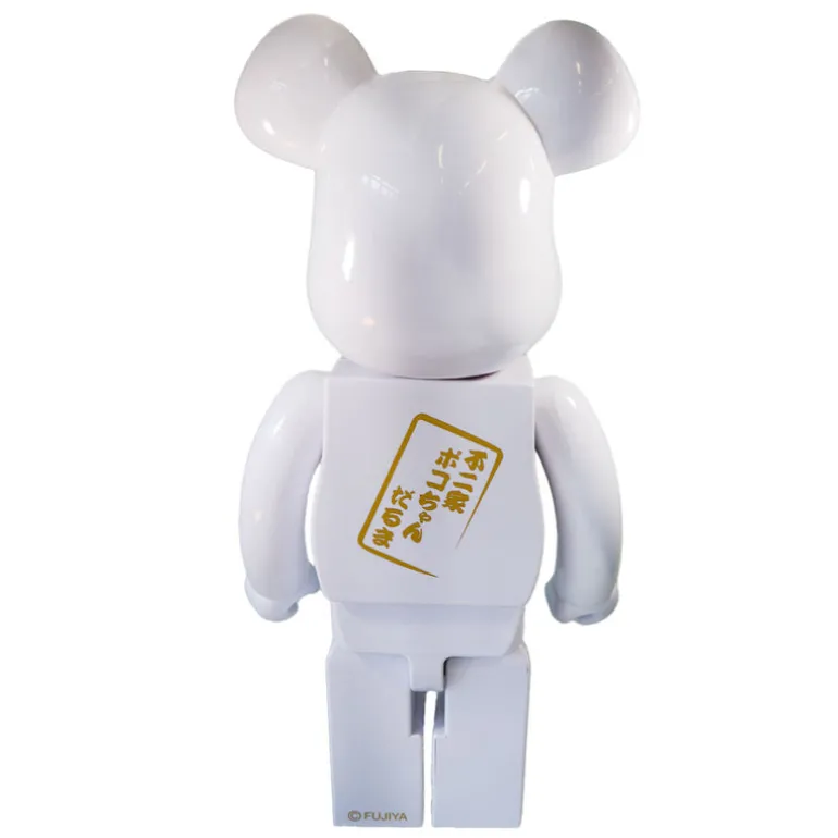 1000% Bearbrick Daruma x Pekochan