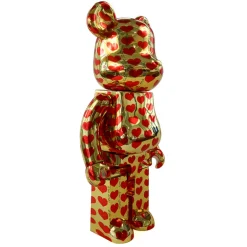 400% + 100% Bearbrick Gold Herz