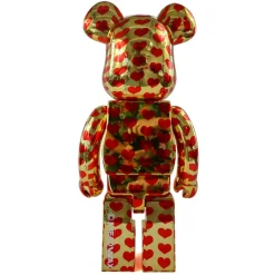 400% + 100% Bearbrick Gold Herz