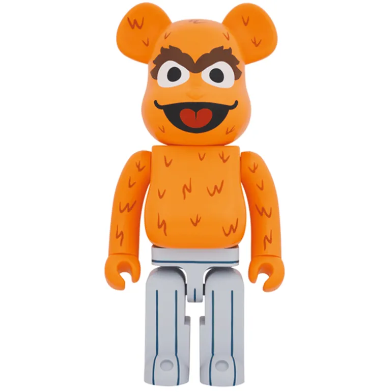 1000% Bearbrick Oscar the Grouch (The Original Orange Fur Ver.)
