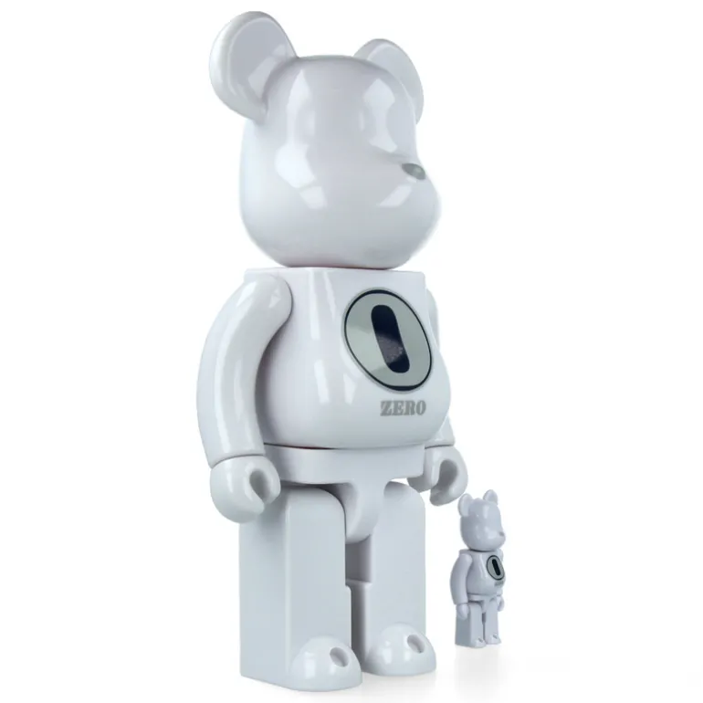 400% + 100% Bearbrick Robert Indiana X Fragmentdesign - White
