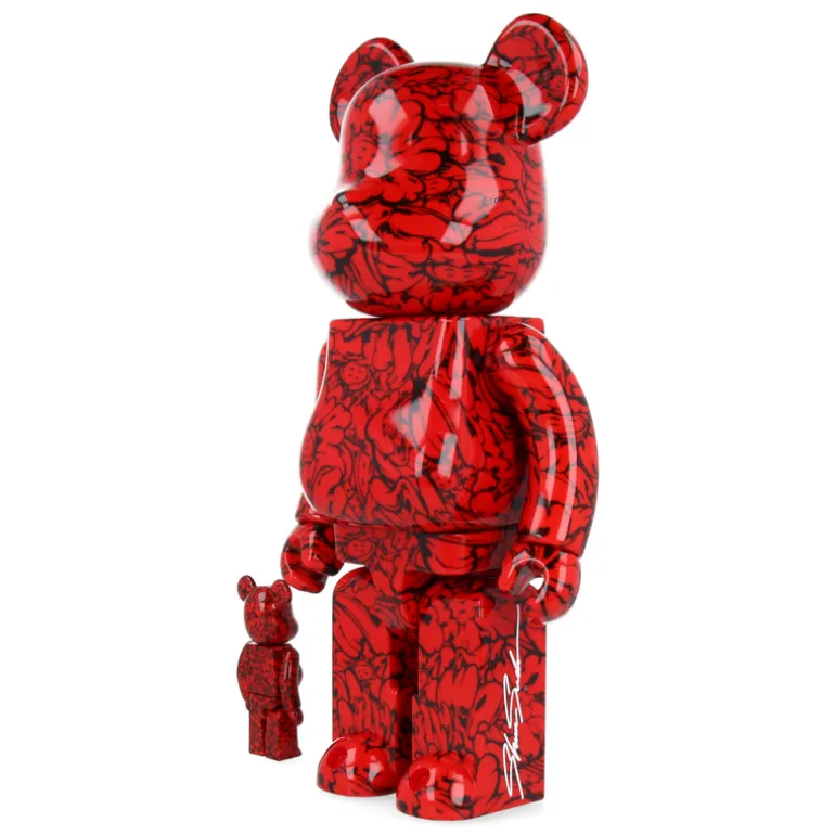 400% + 100% Bearbrick Shun Sudo - Mr Scarlet