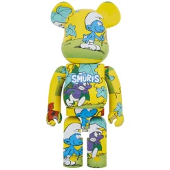 1000% Bearbrick The Purple Smurfs - Die Schlümpfe