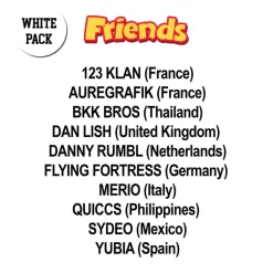 Hentitan and Friends - White Sticker Pack