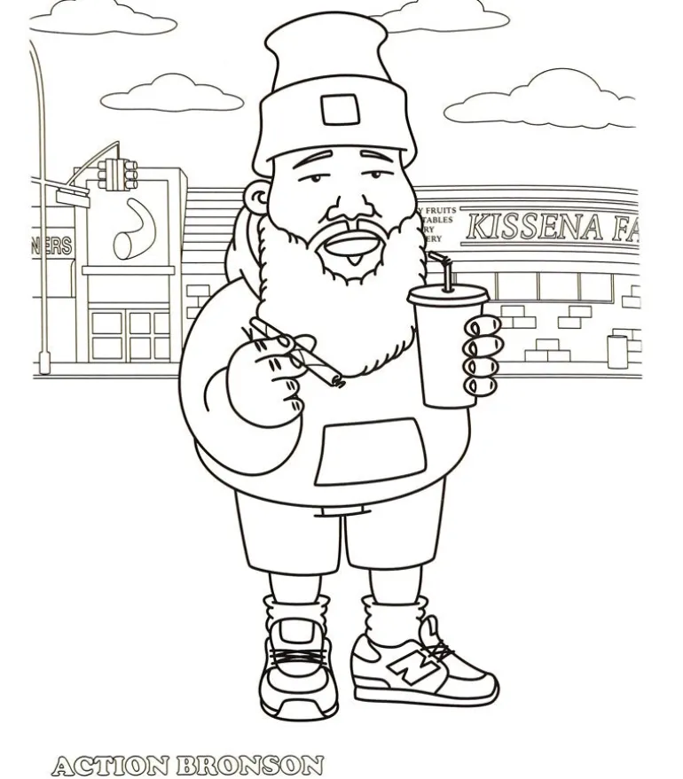 Hip hop coloring book