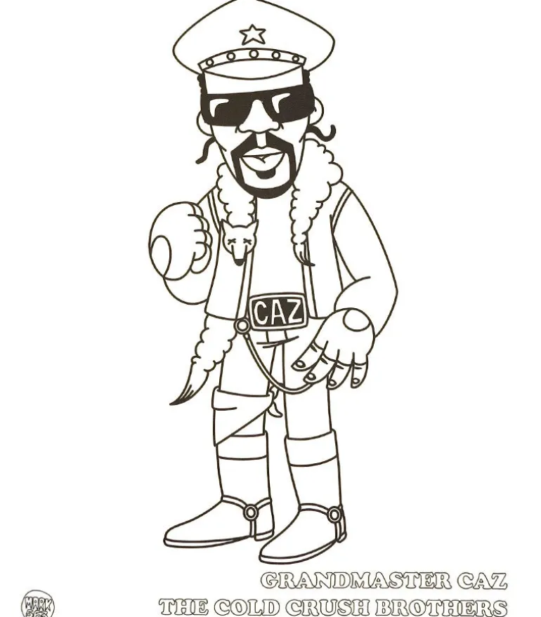 Hip hop coloring book