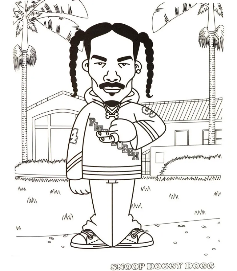 Hip hop coloring book