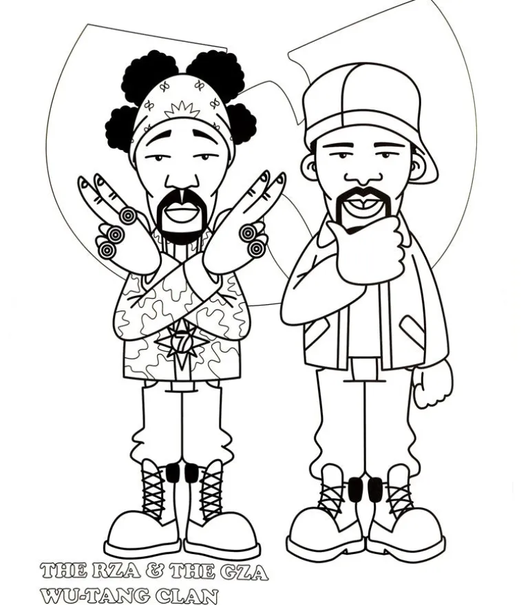Hip hop coloring book