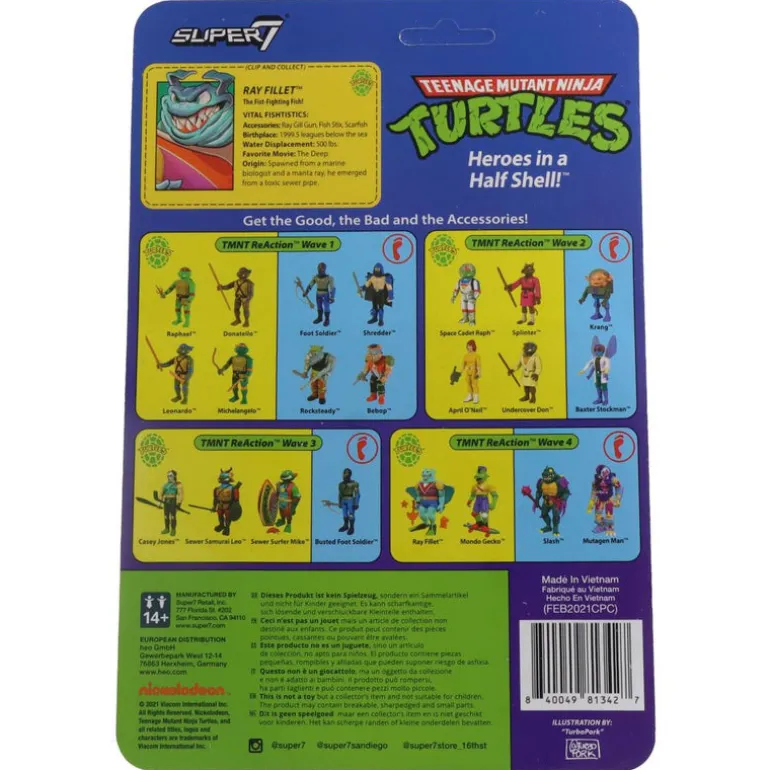Ray Fillet (Tortues Ninja - TMNT) - ReAction figure