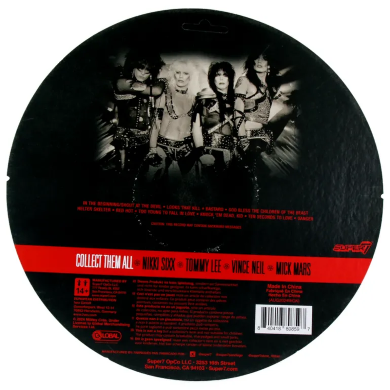 Tommy Lee (Shout at the Devil - Black & White) - Motley Crue - ReAction Figures
